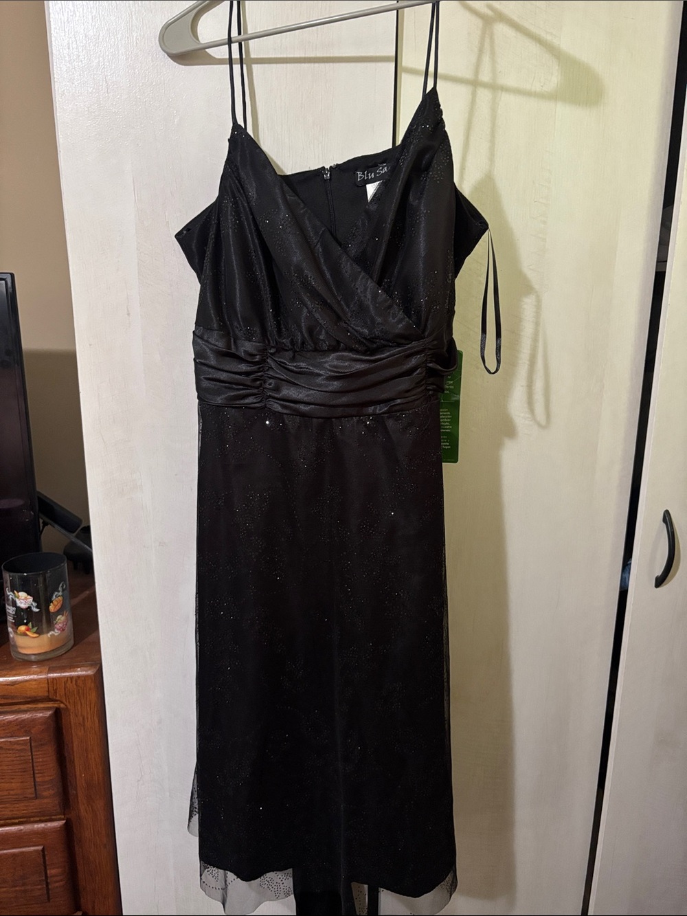 Blu Sage Black Sparkle Midi Dress